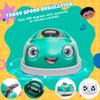 12V Dual Battery Electric Ride on Kids Bumper Car w/Remote Control,360 Degree Spin,Push Rod Rocker Horse Function,3-Speeds Babies & Toddlers Bumping Car Ride on Toy Gift for 1-4 Years ChildrenGreen view 4