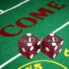 Authentic Las Vegas Casino Dice Craps Stick Sets with Matching Serial Numbers 5-Dice ... Plus Storage Pouch - The D (Red Polished) view 4