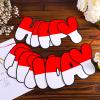2pcs Cartoon Red And White Banner, Pre-String Cartoon Bunting Animation Birthday Decorations Cartoon Theme Happy Birthday Banner Sign Creative Party Supplies, No More Assembly Required view 4