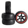 12mm Hex Wheel Rims & Rubber Tires & RC OD 2.59" Plastics 12mm Hex Wheels Rims & Rubber Tires Set 14-Spoke view 4