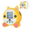 FIOPAZ Cute Silicone Case for Punirunes Virtual Pet, Protective Skin Case Cover Compatible with Punirunes Interactive Digital Pet with Lanyard (Yellow Dog) view 1