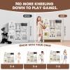 EDUBEBO Kids Kitchen playset, Wooden Play Kitchen, Height Adjustable, Comes with Various Kitchen Accessories, Ideal Role Play Toy Gift for Toddlers and Kids Ages 3-8 (White) view 3