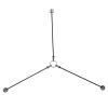 ZHANGGH Stabilizer Floor Guide Tripod Floor Guide Star Foldable Surveying Tripod Prism Pole for Total Station view 3
