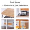 1:18 Scale Model Car Display case,Hot Wheels diecast Model Car Display Stand with LED Light and Acrylic Dust Cover,Wooden Parking lot Garage Scene Toys Car Model Display Stand (Wood Color) view 4