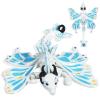 3D Printed Articulated Dragon Toy with Wings  Flexible Poseable Fantasy Fidget Toy for Stress Relief & Anxiety, Mystical Desk Decor for Home Office, Easter Basket Stuffers & D&D Collectors (Blue) view 1