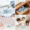 3D Printed Articulated Dragon Toy with Wings  Flexible Poseable Fantasy Fidget Toy for Stress Relief & Anxiety, Mystical Desk Decor for Home Office, Easter Basket Stuffers & D&D Collectors (Blue) view 4