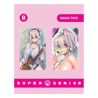 POPBuddies Super Sonico Badge Pack Ver B pin