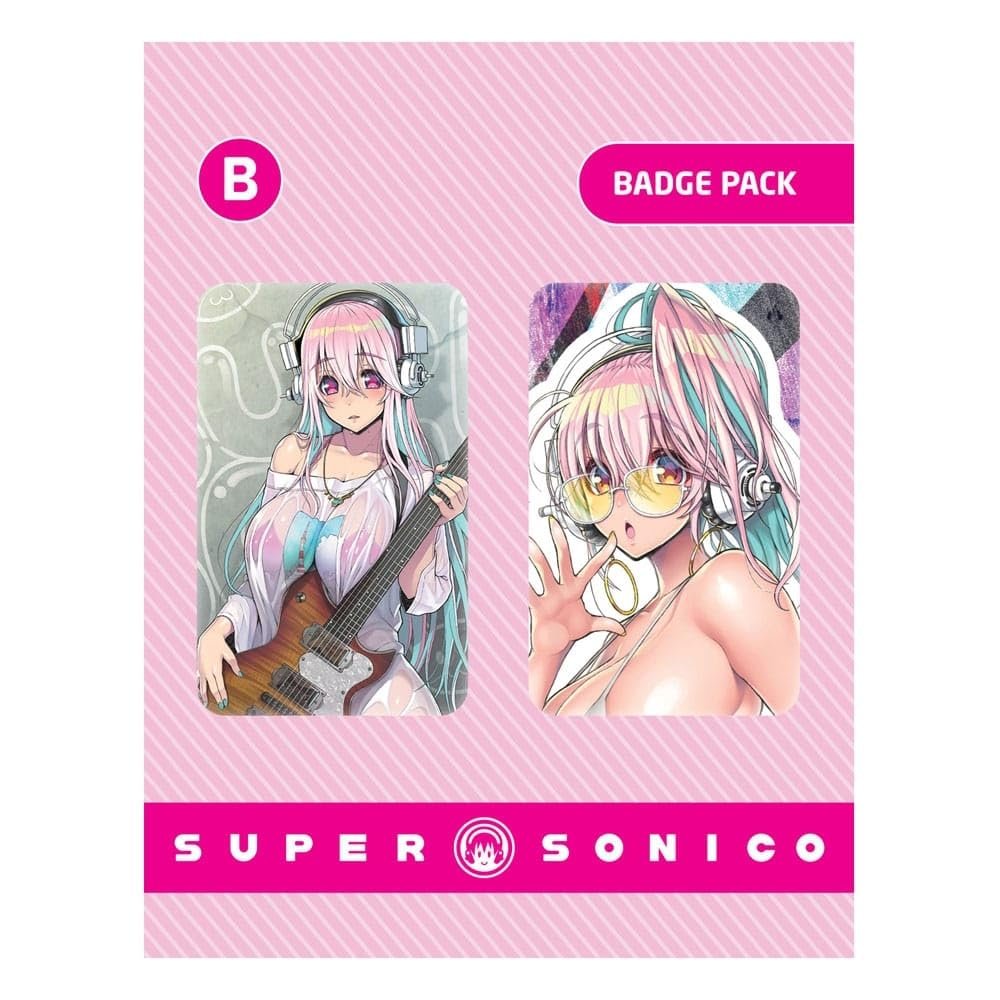 POPBuddies Super Sonico Badge Pack Ver B pin