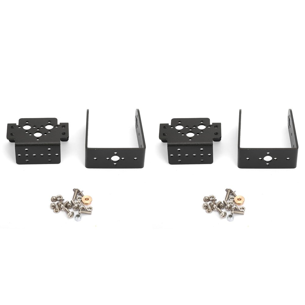 2pcs Multifunction Servo Motor Brackets RC Servo Mounts Steering Head Mount Kit for Robot Accessories