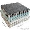 12pcs Carpet Squares Puzzle Floor Mat, Plush Interlocking Carpet Tiles, Anti Slip EVA Foam Jigsaw Floor Tiles, Build A Safe Area for Bedroom Playroom (White+Grey) view 3