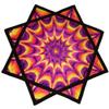 BVCY Flowstar Beginners Flow Star Easy to Rotate Sided Print Double Stitched Flow Toy Fingertip Rotating Flow Toy (Style-12) view 1