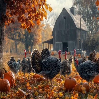 1000 Piece Fall Holiday Puzzle for Adults, Turkey Farm Adult Challenging Activity, Unique Gift for Thanksgiving