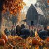 1000 Piece Fall Holiday Puzzle for Adults, Turkey Farm Adult Challenging Activity, Unique Gift for Thanksgiving view 1