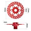 4PCS Aluminum Simulated Brake Disc RC Upgraded Parts for ARRMA 1/7 Infraction Limitless Felony 1/8 Typhon RC Car, Type A-Red view 2
