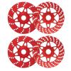 4PCS Aluminum Simulated Brake Disc RC Upgraded Parts for ARRMA 1/7 Infraction Limitless Felony 1/8 Typhon RC Car, Type A-Red view 4