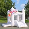 White Bounce House with Blower,Ball Pool,Kids Bounce House,Family Backyard Bouncy Castle,Suitable for Yard,Events,Parties,Weddings,Children's Gifts(9ftL9ftW7ftH) view 1