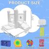 White Bounce House with Blower,Ball Pool,Kids Bounce House,Family Backyard Bouncy Castle,Suitable for Yard,Events,Parties,Weddings,Children's Gifts(9ftL9ftW7ftH) view 3