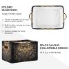 Maunzc Abstract Funny Owl Storage Bins Collapsible Storage Basket with Metal Frame, Fabric Shelves Bins Closet Baskets with Handles, 2-Pack view 2