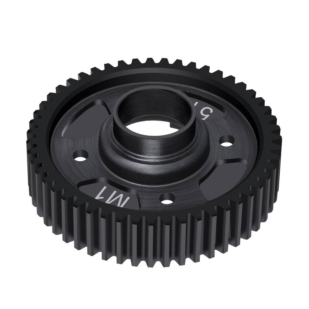 51-Tooth Output Gear (Requires 20T Input Gear) Vehicle Medium Carbon Steel 51T Center Diff Output Gear 51T for TRAXXAS 1/5 X-MAXX 8S MONSTER TRUCK-77086-4 1/6 XRT RC Car, Replacement for Traxxas 7784X