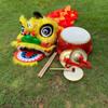 3UOOWWFA Lion Dance Head Chinese New Year Silk Dragon Dance Traditional Holiday Party Dragon Dance 6/9 Inch Lion Dance view 2