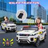 GarveeLife 12V Kids Ride On Police Car with Remote Control Electric Police Car for Kids 3-8 Toddlers Ride On Police Car Toy with LED Flashing Light, Megaphone, Spring Suspension, Handle, Music, White view 2