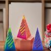 3 Packs Impossible Cone,Spiral Cone Fidget Toy Impossible Pyramid Passthrough Toy,3D Printed Spiral Cone Fidget Toy,Mini Vortex Thread Illusion Desktop Deco Souvenir Gift for Anxiety Relaxing view 2