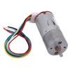 Encoder Gear Motor Kit, DIY Magnetic Feedback Drive Set with mounting Bracket and 65mm Wheels for smart car Robot Metal 12V 2 Set view 3