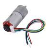 Encoder Gear Motor Kit, DIY Magnetic Feedback Drive Set with mounting Bracket and 65mm Wheels for smart car Robot Metal 12V 2 Set view 4