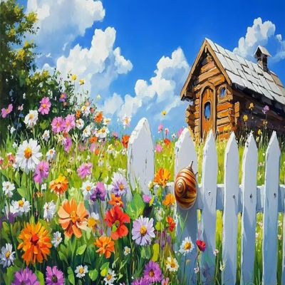 1000 Piece Adult Jigsaw Puzzle Garden,Colorful Flower Puzzle Plant Puzzle As Birthday Gift