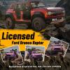 Segmart 12V Powered Electric Car, Licensed Ford Bronco Raptor, Kids Jeep, Kids Electric Vehicle Car, 4 Wheeler Suspension, 3-Speed, Headlight/Music Player/Durable Tires (Pink) view 2