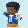 Fisher-Price Replacement Part for Collectible Little People Dollhouse Schoolhouse Playground Playset JCW82 - Replacement African American Man Figure Dressed in a Suit Carrying Smart Phone Tablet view 3