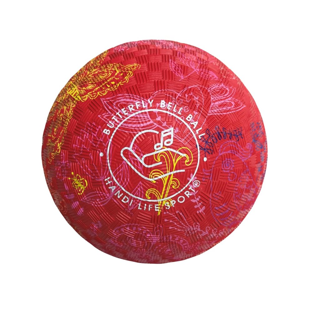 Handi Life Sport Little Butterfly Bell Ball, Soundball, Size 1, Red