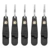 10pcs Heavy Tension Pressure Release Clip, Padded Trolling Fishing Release Clip with Keychain for Planer Board Kite(Black) view 3