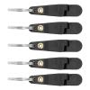 10pcs Heavy Tension Pressure Release Clip, Padded Trolling Fishing Release Clip with Keychain for Planer Board Kite(Black) view 4