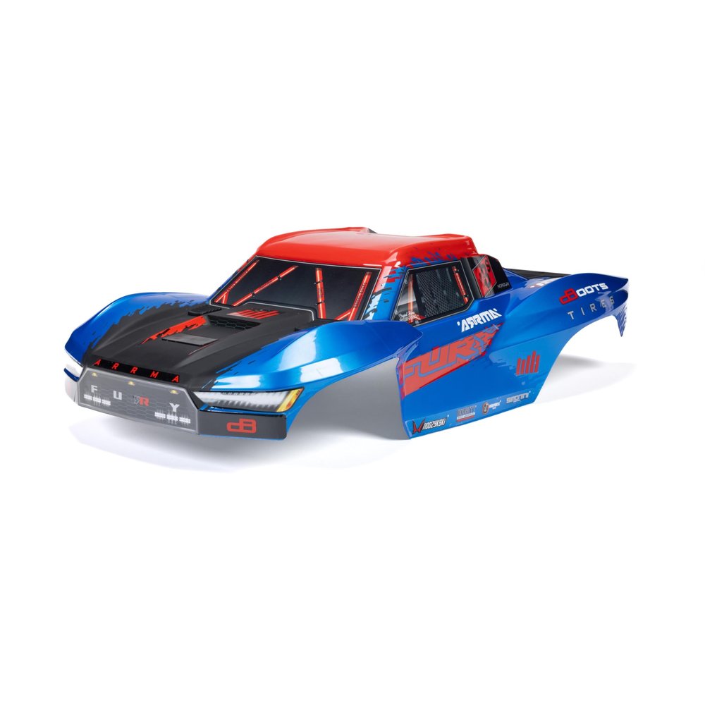 ARRMA Fury Painted Decaled Trimmed Body Set (Blue), ARA-2119