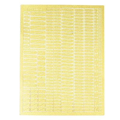 1/350 Scale Model Detail Upgrade Etched Parts, Solid Triangle Plates, Universal Photo-Etched Set for Ship Models