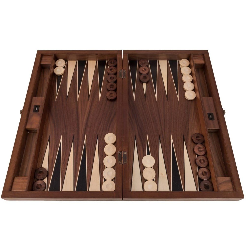 20-inch Handmade X Large Backgammon Set for Adults Wood Art Wooden Backgammon Board Set | Solid Rosewood, Xmas Gifts for Husband, Dad, Birthday, Anniversary