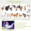AENIMELY 37pcs Farm Animals Figures Realistic Hen Sheep Rabbit Pig Goat Dog Cat Farm Figurines Playset Party Favors with Storage Box view 3