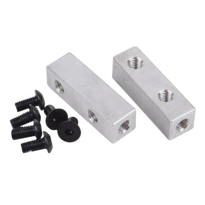 Aosekaa 2Pcs RC Servo Mount Aluminum Alloy Supply, Assembly DIY Accessory with Screws for 1/10 CW01 Vehicles RC Car Model Upgrade, Argent