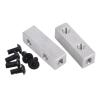 Aosekaa 2Pcs RC Servo Mount Aluminum Alloy Supply, Assembly DIY Accessory with Screws for 1/10 CW01 Vehicles RC Car Model Upgrade, Argent view 1