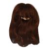 Akozon Leaf Royale Doll Wigs, 6-Inch BJD Doll Wigs with Inner Curl and Bangs, HighQuality Synthetic Hair for Collectible Dolls (Dark Brown) view 3