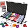Kiddie Play Poker Chips Set 300 PCS | Poker Sets with Aluminum Case, 11.5 Gram Chips for Texas Holdem Blackjack Gambling view 1