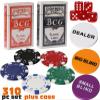 Kiddie Play Poker Chips Set 300 PCS | Poker Sets with Aluminum Case, 11.5 Gram Chips for Texas Holdem Blackjack Gambling view 2