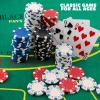 Kiddie Play Poker Chips Set 300 PCS | Poker Sets with Aluminum Case, 11.5 Gram Chips for Texas Holdem Blackjack Gambling view 3