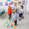 Fun Express Shape Matching Bright Colors Vinyl Floor Decal Active Play Game view 2