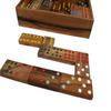 Terrapin Trading Wooden Double 9 Dominoes - 56 Piece Set, Handmade in Thailand view 3