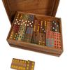 Terrapin Trading Wooden Double 9 Dominoes - 56 Piece Set, Handmade in Thailand view 4