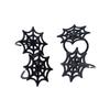 Fun Express 1" x 1" Bulk 144 Piece Black Spider Web Plastic Rings view 1