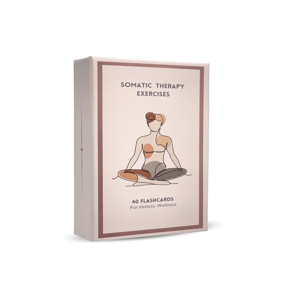 40 Somatic Therapy Exercise Cards - Mindfulness and Coping Skills Cards for Anxiety and Stress Relief | Emotional Healing, Grounding and Meditation Tool for Body Awareness | Perfect Self-Care Gift