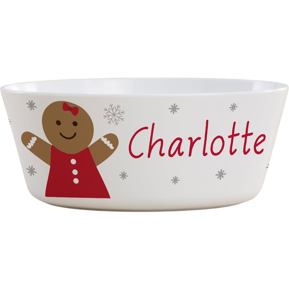 Personalization Universe Christmas Characters Personalized Kids Bowl